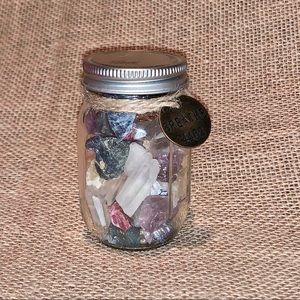 Small Crystal Mason Jar Collection - Yoga - Boho